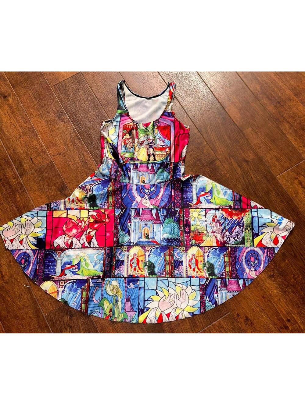 Beauty and The Beast Girls Dress Size Small 6/7